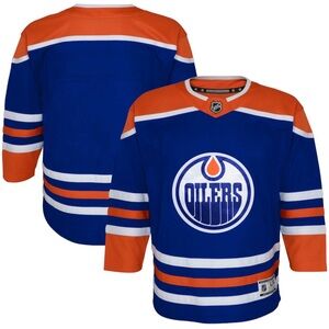 NWT Edmonton Oilers Youth Premier Home Jersey